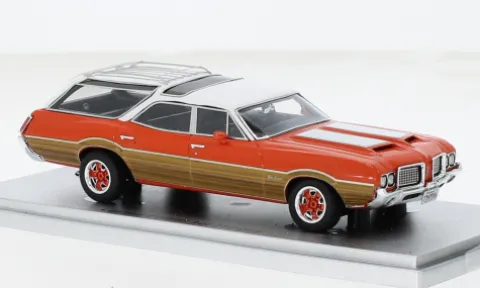 Oldsmobile Vista Cruiser 442, rot/Holzoptik, 1972, 1:43, Kess