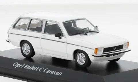 Opel Kadett C Caravan L, weiss, 1978, 1:43, Maxichamps