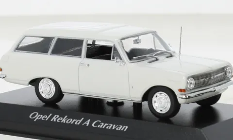 Opel Rekord A Caravan, weiss, 1962, 1:43, Maxichamps