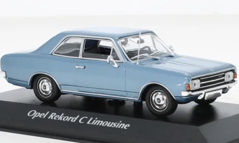 Opel Rekord C, blau, 1966, 1:43, Maxichamps
