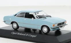 Opel Rekord D Coupe, hellblau, 1975, 1:43, Maxichamps