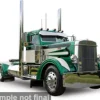 Peterbilt 350, grün/Dekor, 1952, 1:64, IXO America