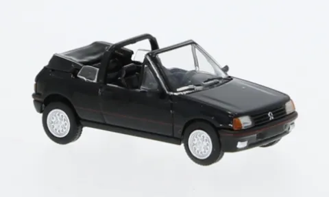 Peugeot 205 Cabriolet, schwarz, 1986, 1:87, PCX87