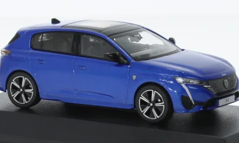 Peugeot 308 GT, blau, 2021, 1:43, Norev