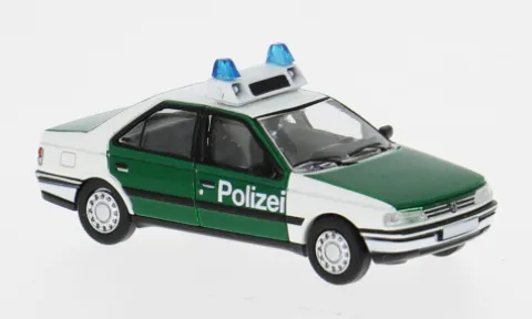 Peugeot 405, 1987, Polizei Saarland, 1:87, PCX87