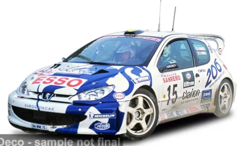 Peugeot 206 WRC, Rally San Remo, 1999, #15, G.Panizzi/H.Panizzi, 1:18, Sun Star