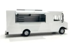 - Plain White Food Truck, weiss, 1:64, American Diorama