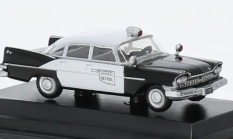 Plymouth Savoy Sedan, 1959, Oklahoma Highway Patrol, 1:87, Oxford