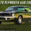Plymouth AAR Cuda, dunkelgrün, 1970, 1:18, ACME