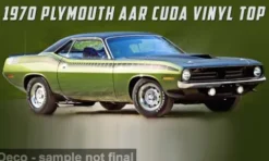 Plymouth AAR Cuda Vinyl Top, dunkelgrün, 1970, 1:18, ACME