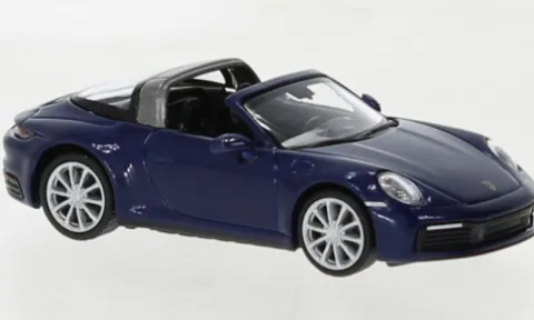 Porsche 911 (992) Targa 4, blau, 2020, 1:87, Minichamps