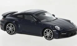 Porsche 911 (992) Turbo S, dunkelblau, 2020, 1:87, Minichamps