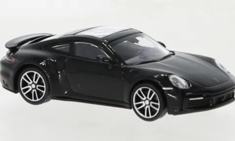 Porsche 911 (992) Turbo S, schwarz, 2020, 1:87, Minichamps