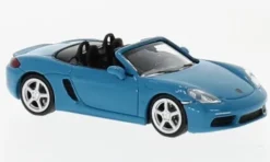 Porsche 718 Boxster, türkis/blau, 2016, 1:87, Minichamps