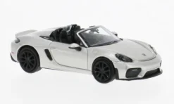 Porsche 718 Spyder (981), silber, 2019, 1:87, Minichamps