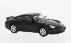 Porsche 911 Turbo, schwarz, 2000, 1:87, Minichamps