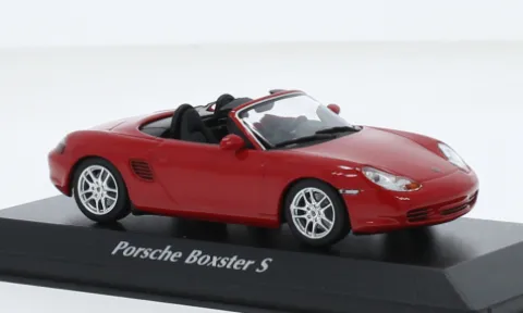 Porsche Boxster S, rot, 2002, 1:43, Maxichamps