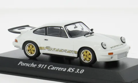 Porsche 911 Carrera RS 3.0, weiss/silber, 1974, 1:43, Maxichamps