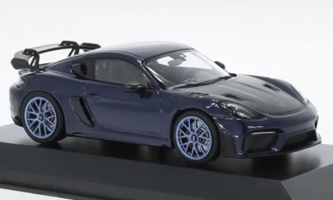 Porsche Cayman GT4 RS, dunkelblau, 2021, 1:43, Minichamps