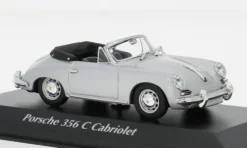 Porsche 356C Cabriolet, silber, 1965, 1:43, Maxichamps
