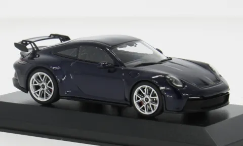 Porsche 911 GT3, dunkelblau, 2021, 1:43, Minichamps