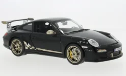 Porsche 911 (991) GT3 RS, schwarz/gold, 2009, 1:18, Norev