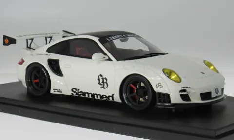 Porsche LB-Works Turbo, weiss/schwarz, 2024, 1:18, GT Spirit