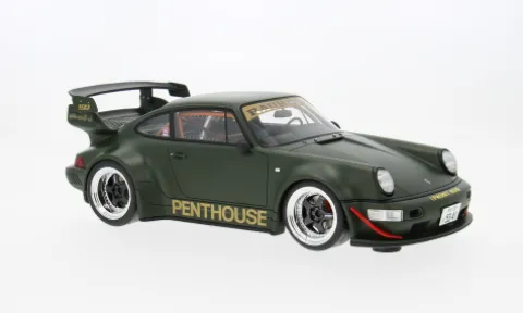 Porsche RWB, oliv, 2008, 1:18, GT Spirit