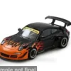 Porsche RWB 997, schwarz/orange, 1:64, INNO64