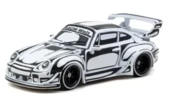 Porsche RWB 993, silber, 1:64, Tarmac Works