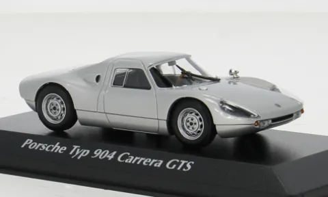 Porsche 904, silber, 1964, 1:43, Maxichamps