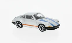 Porsche Singer, silber/blau, 1:64, Pop Race