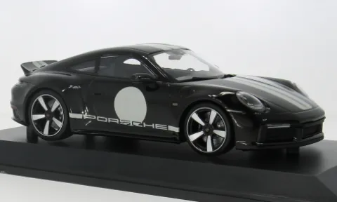 Porsche 911 (992) Sport Classic, schwarz, 2022, 1:18, Minichamps