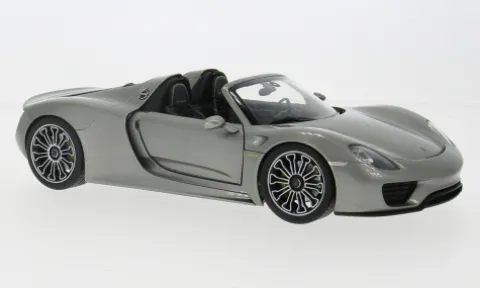 Porsche 918 Spyder, silber, 2011, 1:18, Welly
