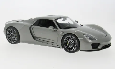 Porsche 918 Spyder, silber, 2011, 1:18, Welly