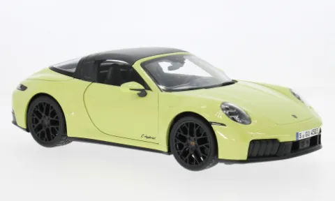 Porsche 911 (992.2) Targa 4 GTS Hybrid, hellgelb, 2025, 1:18, Maisto
