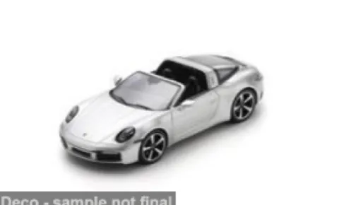 Porsche 911 (992) Targa 4S, silber, 1:43, Spark