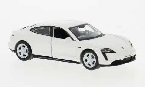 Porsche Taycan Turbo S, weiss, 1:64, Maisto