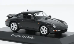 Porsche 911 (993) Turbo S, schwarz, 1995, 1:43, Maxichamps