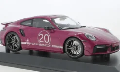Porsche 911 (992) Turbo S Sport Design, rot, 2021, 1:18, Minichamps