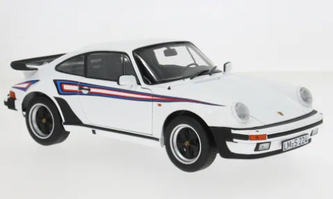 Porsche 911 Turbo 3.3, weiss/Dekor, 1980, 1:18, Norev