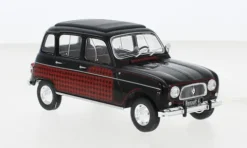 Renault 4L Parisienne, schwarz/Dekor, 1964, 1:24, WhiteBox