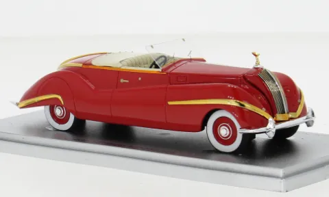 Rolls Royce Phantom III Labourdette Vutotal, rot/gold, 1947, 1:43, Kess