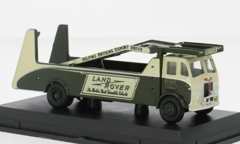 Rover Car Transporter, grün/beige, 1:76, Oxford