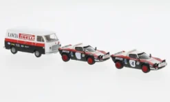 Set Lancia Stratos HF und Fiat 238 Kasten, 1974, Lancia Rally Team, 1:87, Brekina