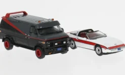 Set Vandura, schwarz/rot, 1983, 1:87, Brekina