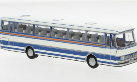 Setra S 150 H, blau/weiss, 1970, 1:87, Brekina