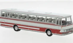 Setra S 150 H, hellgrau/rot, 1970, 1:87, Brekina