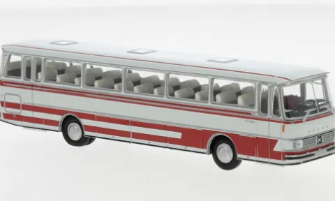 Setra S 150 H, hellgrau/rot, 1970, 1:87, Brekina