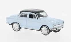 Simca Aronde, hellgrau/schwarz, 1962, 1:87, Norev